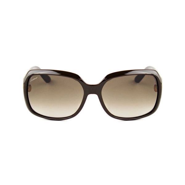 Lunettes de soleil Gucci GG3622/F/S femme. Monture marron, verres dégradés bruns. Style luxueux et intemporel. Largeur 61 mm.