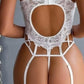 Angela - White Floral Lace Set