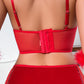 Clara - Lingerie Cœur Rouge Scintillant