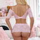 Saskia - Pink Lace Set