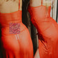 Dahlia - Glamorous nightgown in passionate red