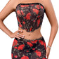 Beatriz - Red and black flower set
