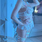 Bianca - Lingerie Blanche avec Broderies Florales