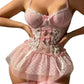 Isaline – Rosa Korsett und sexy Petticoat