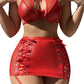 Electra - Tenue Rouge Simili Cuir