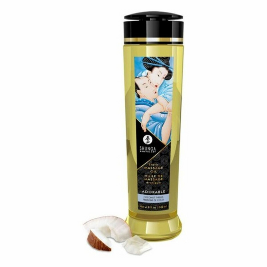 Huile de Massage Érotique Shunga Coconut Thrills – 240 ml