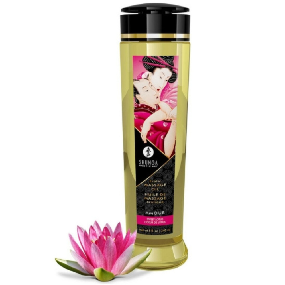 Huile de Massage Shunga Fleur de Lotus – 240 ml