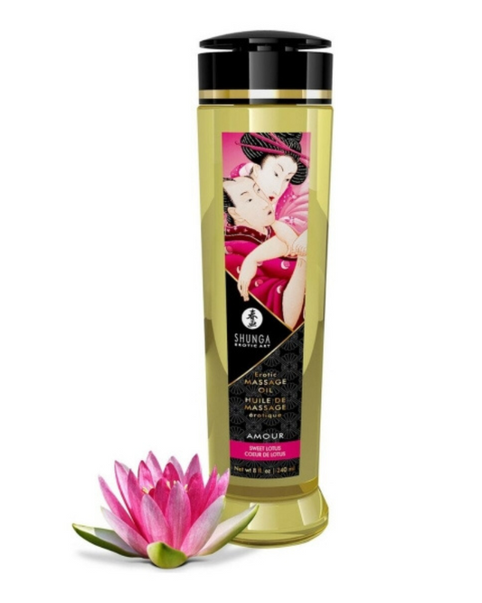 Huile de Massage Shunga Fleur de Lotus – 240 ml