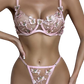 Louane - Ensemble léger soutien gorge - tanga - Motifs papillons