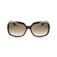 Lunettes de soleil Gucci GG3622/F/S femme. Monture marron, verres dégradés bruns. Style luxueux et intemporel. Largeur 61 mm.