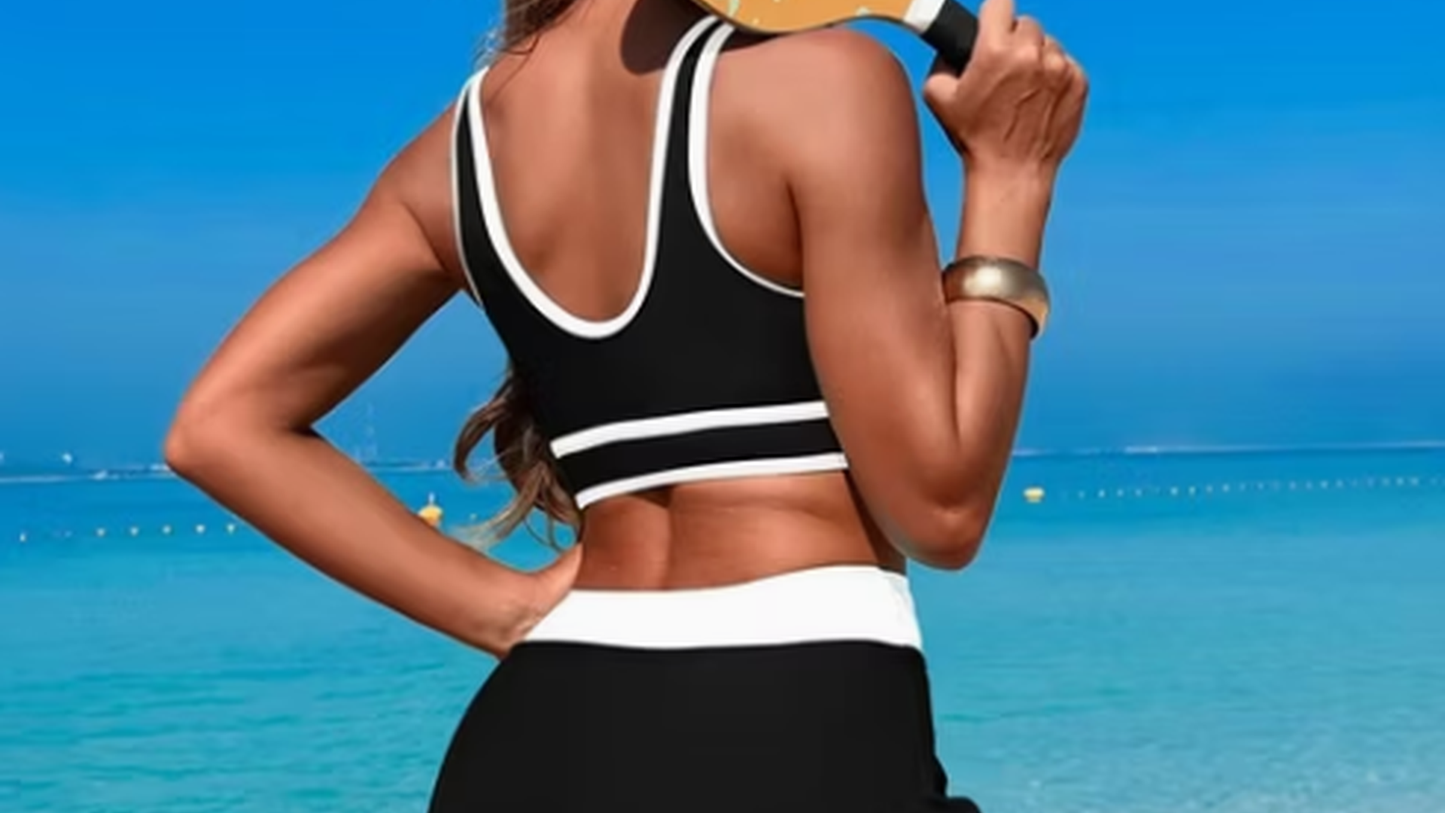 Martina - Swimsuit - Top + Shorty Skirt - Sporty