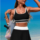 Martina - Swimsuit - Top + Shorty Skirt - Sporty