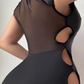 Mia - Robe Courte Simili Cuir Moulante