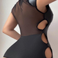 Mia - Robe Courte Simili Cuir Moulante