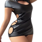 Mia - Robe Courte Simili Cuir Moulante