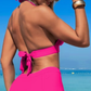 Naïa - Rosa dreieckiger Shorty-Badeanzug