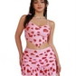 Cherry - Romantic Pink Pajamas with Red Hearts